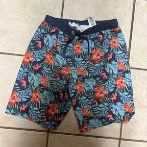 Tommy Bahama floral swim trunks boys 10/12